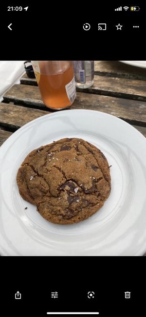 Vegan chocolate chip cookie   at The Happy Pear in Greystones