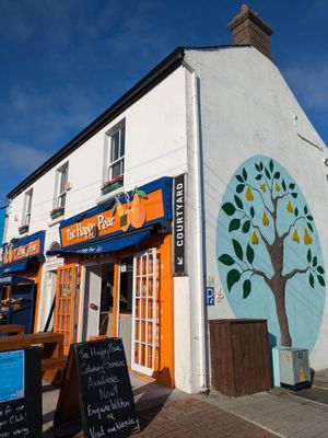 The cafe and shop front at The Happy Pear in Greystones