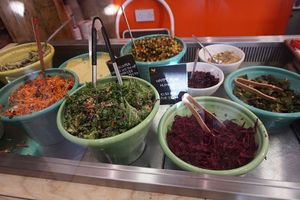 Place to order Salad etc. Only good stuff. at The Happy Pear in Greystones