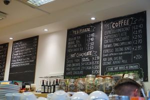 Drinks and Sweets order place.  at The Happy Pear in Greystones