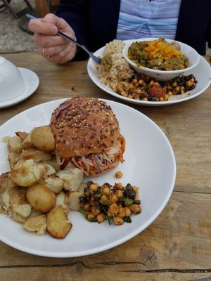 Lovely lunch at The Happy Pear in Greystones