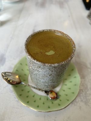 soy matcha latte  at KIND in Auckland