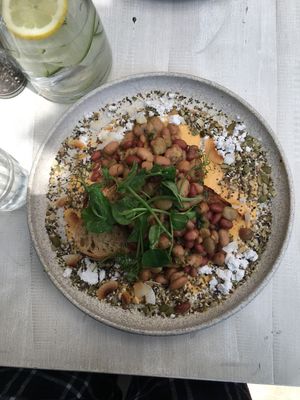 Smashed beans at KIND in Auckland