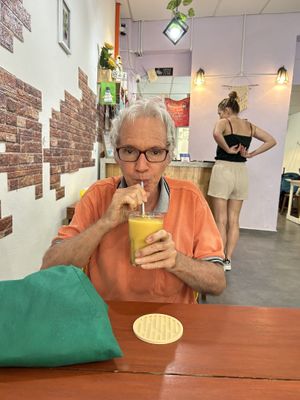 I had the mango banana smoothie   at Every Fresh Bar in Penang