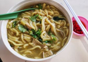 Rickshaw noodle (拉车麵） at Lu Xiang Vegetarian 绿香素食 in Central Singapore