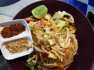 Vegan pad thai at Thai Food Restaurant in Phuket