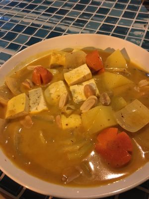 Vegan massaman curry  at Thai Food Restaurant in Phuket