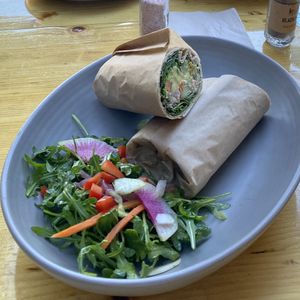 Vegan wrap  at Kreation Organic Kafe & Juicery in Santa Monica