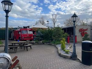 Outside bar area   at South Causey Inn in Stanley