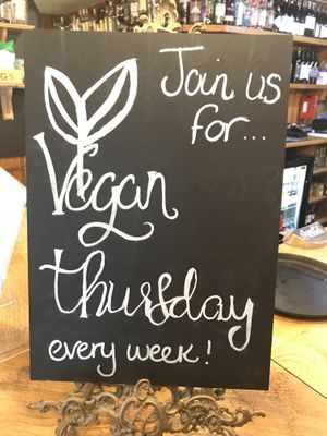 2 for 1 vegan Thursdays  at The Dolphin in Leiston