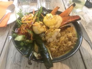 Buddha bowl  at The Dolphin in Leiston