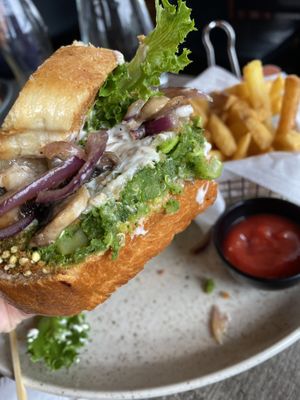 I love the ranch sauce!  at Kaffi Hornið in Hofn I Hornafirdi