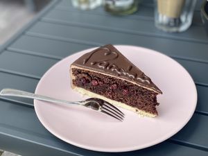 Best cake in town at Mandala Café & Yoga in Oberstdorf