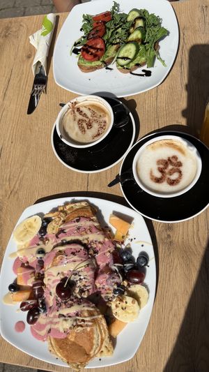 Pancakes & Avocado Brot  at Mandala Café & Yoga in Oberstdorf