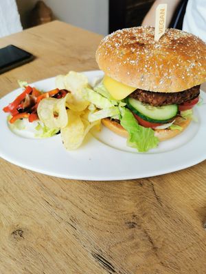Burger at Mandala Café & Yoga in Oberstdorf