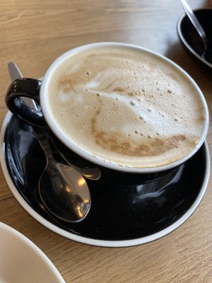 Cappuccino mit Hafermilch 🌱  at Mandala Café & Yoga in Oberstdorf