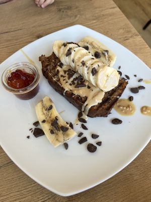 Toasted banana bread 🍌😋  at Mandala Café & Yoga in Oberstdorf