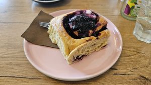 Heidelbeerkuchen at Mandala Café & Yoga in Oberstdorf