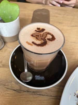 Latte Macchiato with chocolate  at Mandala Café & Yoga in Oberstdorf