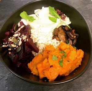 Green Cashew Rice Bowl - So great! at Mandala Café & Yoga in Oberstdorf