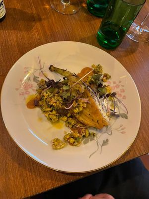 Main course - roasted fennel at Magu in Helsinki