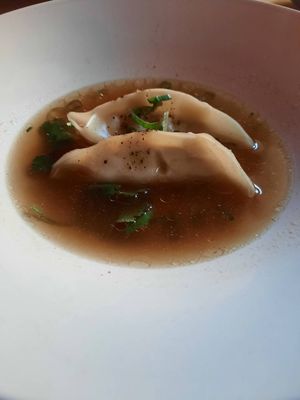 Yummy and spicy soup at Magu in Helsinki