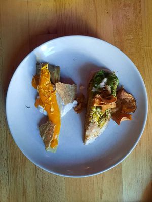 Artichoke and baby gem
 at Magu in Helsinki