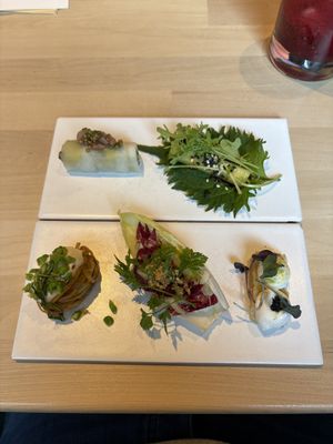 Courses 1-5, amuse-bouches  at Magu in Helsinki