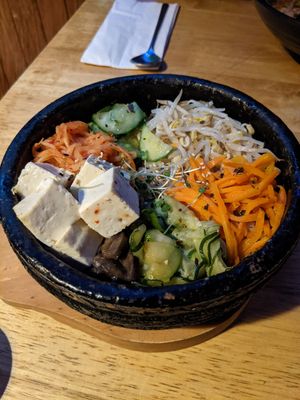 bibimbap (tasteless) at Kimchi Hop House in Dublin