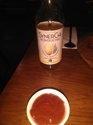 Orange kombucha at Kimchi Hop House in Dublin