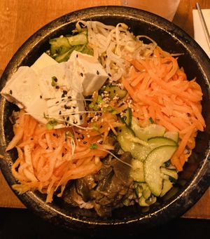 Tofu bibimbap  at Kimchi Hop House in Dublin