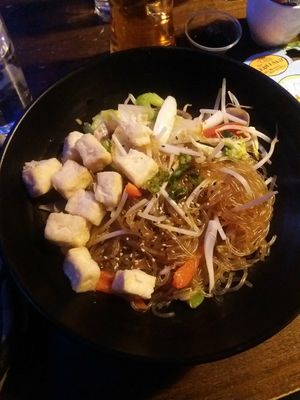 Tofu Japchae at Kimchi Hop House in Dublin