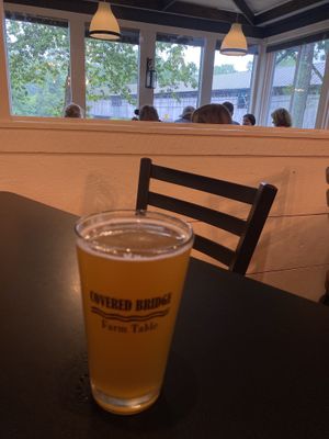 Great view even inside!  at The Covered Bridge in Campton