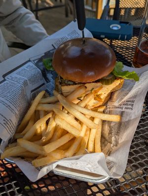 Bulgogi tofu burger at The Covered Bridge in Campton