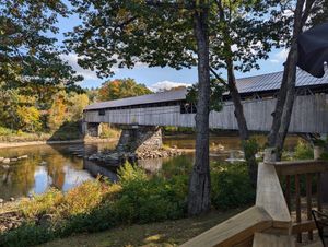 View from the deck! at The Covered Bridge in Campton