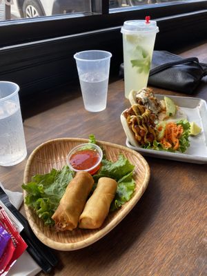 Best spring rolls I’ve had  at Cris and John in Dallas
