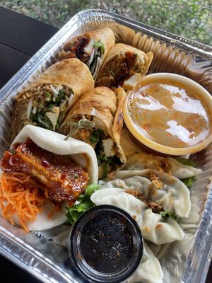 Vegan platter   at Cris and John in Dallas