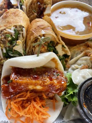 Tofu bao bun  at Cris and John in Dallas