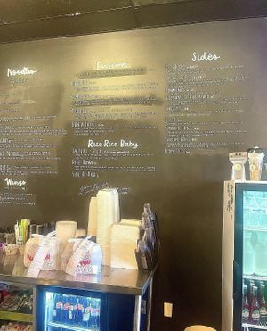 Menu!  at Cris and John in Dallas