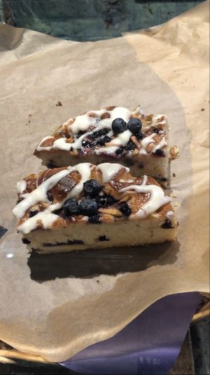 Blueberry slice  at The Purple Carrot in Malton