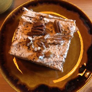 Coffee & walnut cake  at The Purple Carrot in Malton