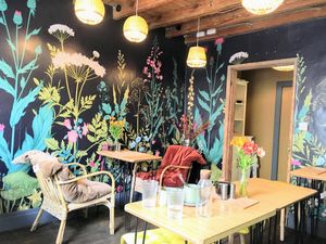 Upstairs  at The Purple Carrot in Malton