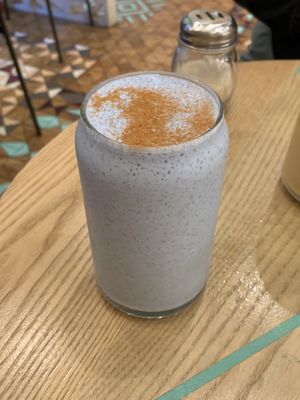 Blue Spirulins Smoothie #Veganuary at Life Alive Organic Cafe in Boston