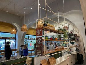 Bright Interior at Life Alive Organic Cafe in Boston