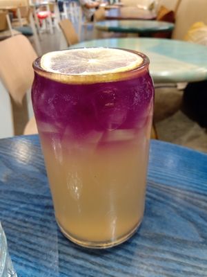 Lavender lemonade at Life Alive Organic Cafe in Boston