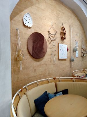 Inside the cafe at Life Alive Organic Cafe in Boston