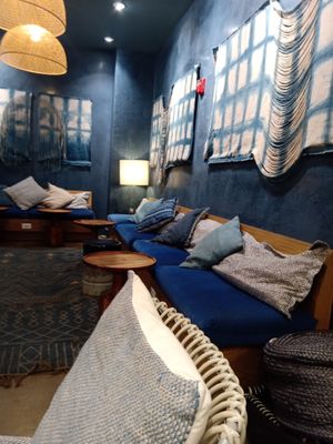 Inside the cafe at Life Alive Organic Cafe in Boston