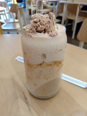 Tahini date shake at Life Alive Organic Cafe in Boston