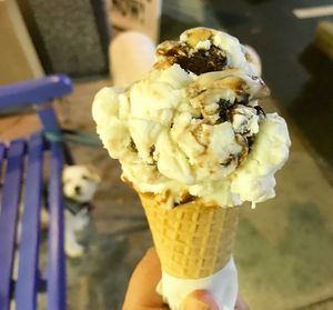 Coconut Almond Fudge! Yum! at Abel's Ice Cream in Sarasota