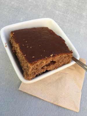 Delicious vegan cake at Planeta ECO in Alicante